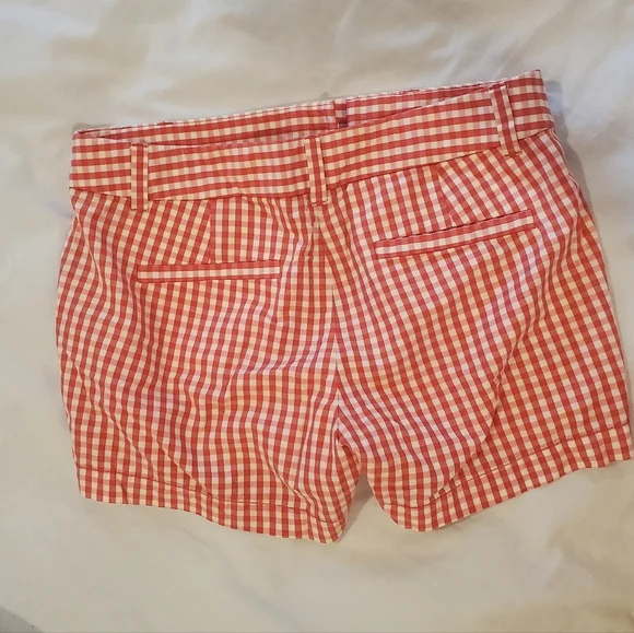 Red Gingham Jcrew Women's Shorts - Picture 3 of 4